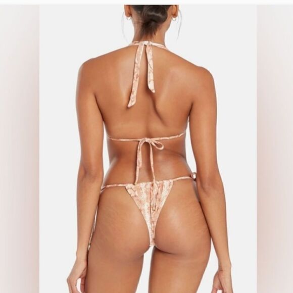 NWT! Vitamin A Milana Bikini Top & Bottom Sand Snake Bottom L(10) Top M(8) - Picture 2 of 13